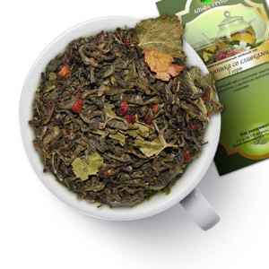 Чай зелёный «Земляника со сливками» (1 сорт)